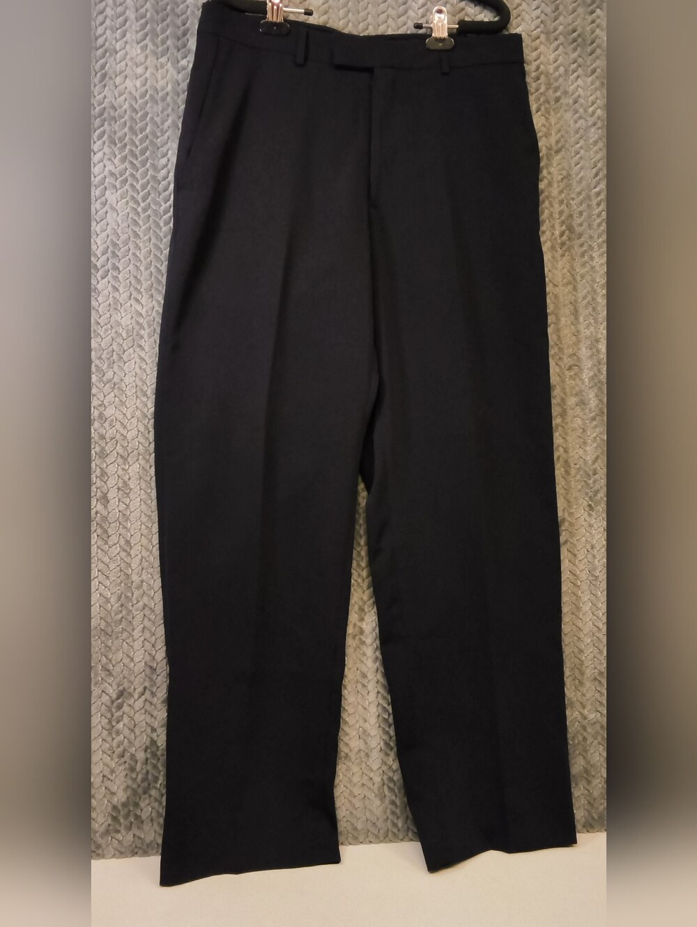 Men's Black Dress Pants - Classic Straight Leg